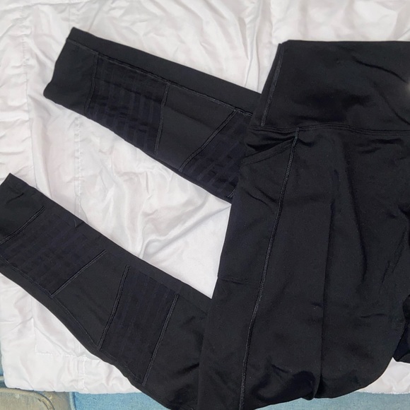 Super cute black pink x VSX leggings active athletic wear outdoor yoga tights - Picture 11 of 15